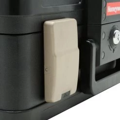 0.24 cu. ft. Molded Fire Resistant and Waterproof Portable Chest with Carry Handle, Key and Double Latch Lock by Honeywell -Toolocity Shop honeywell home safes 1103 40 1000
