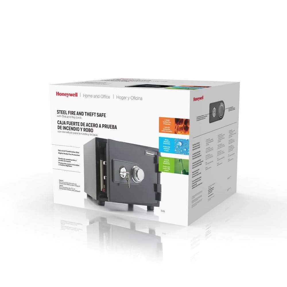 0.50 cu. ft. Fire Resistant Safe with Dual Combination and Key Lock Security by Honeywell 8 0.50 cu. ft. Fire Resistant Safe with Dual Combination and Key Lock Security by Honeywell - Image 6