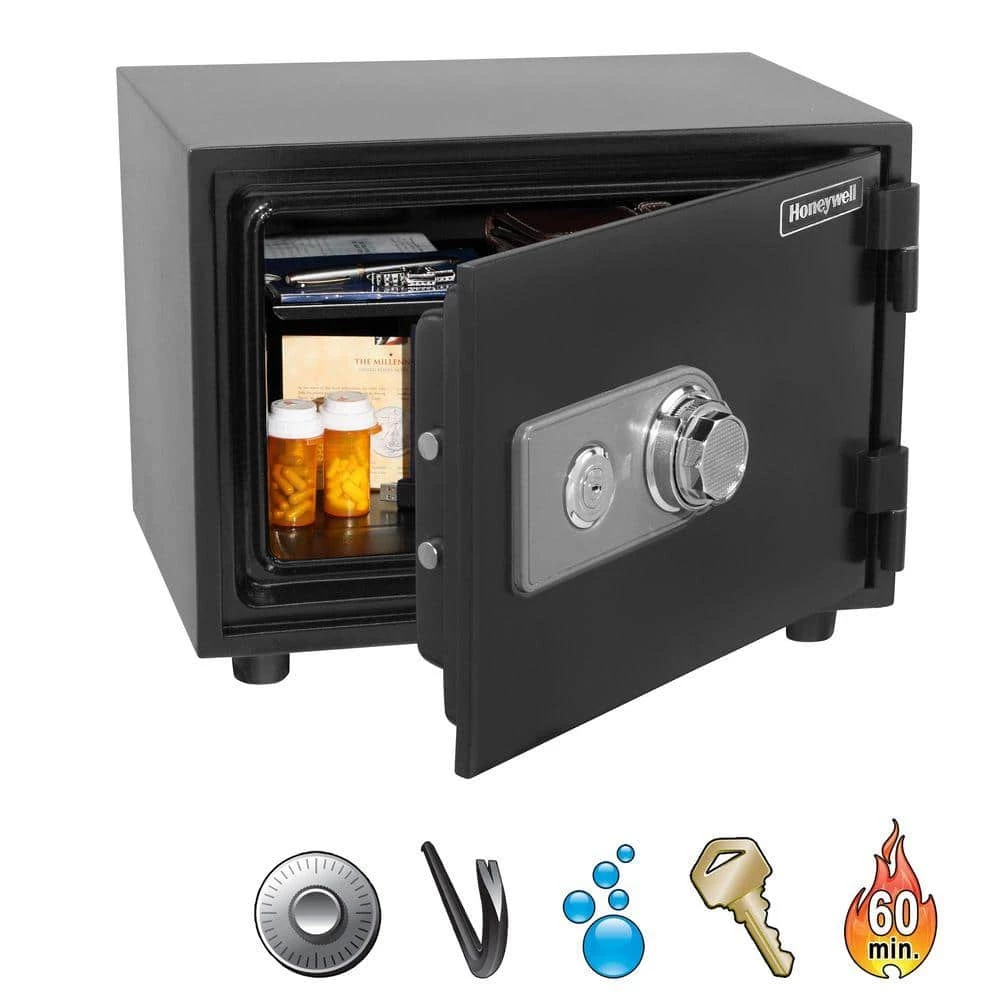 0.58 cu. ft. Fire Resistant Safe with Dual Combination and Key Lock Security by Honeywell 4 0.58 cu. ft. Fire Resistant Safe with Dual Combination and Key Lock Security by Honeywell - Image 2