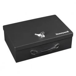 0.18 cu. ft. Fire Resistant Steel Security Box with Key Lock by Honeywell