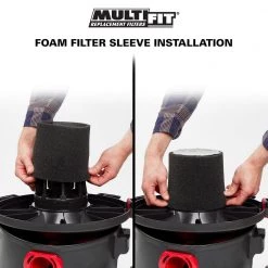 Wet Filter Foam Sleeve for Select Shop-Vac Branded Wet/Dry Shop Vacuums by MULTI FIT -Toolocity Shop multi fit shop vacuum attachments vf2001 a0 1000