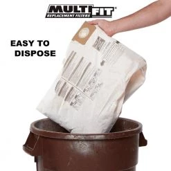 10 Gallon to 14 Gallon Dust Collection Bags for Shop-Vac Branded Wet/Dry Shop Vacuums (3-Pack) by MULTI FIT -Toolocity Shop multi fit shop vacuum attachments vf2005 66 1000
