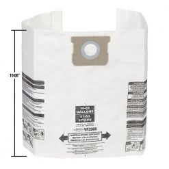 15 Gallon to 22 Gallon Dust Collection Bags for Shop-Vac Branded Wet/Dry Shop Vacuums (3-Pack) by MULTI FIT -Toolocity Shop multi fit shop vacuum attachments vf2008 77 1000