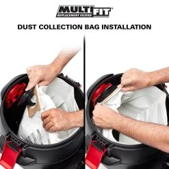 15 Gallon to 22 Gallon Dust Collection Bags for Shop-Vac Branded Wet/Dry Shop Vacuums (3-Pack) by MULTI FIT -Toolocity Shop multi fit shop vacuum attachments vf2008 a0 1000
