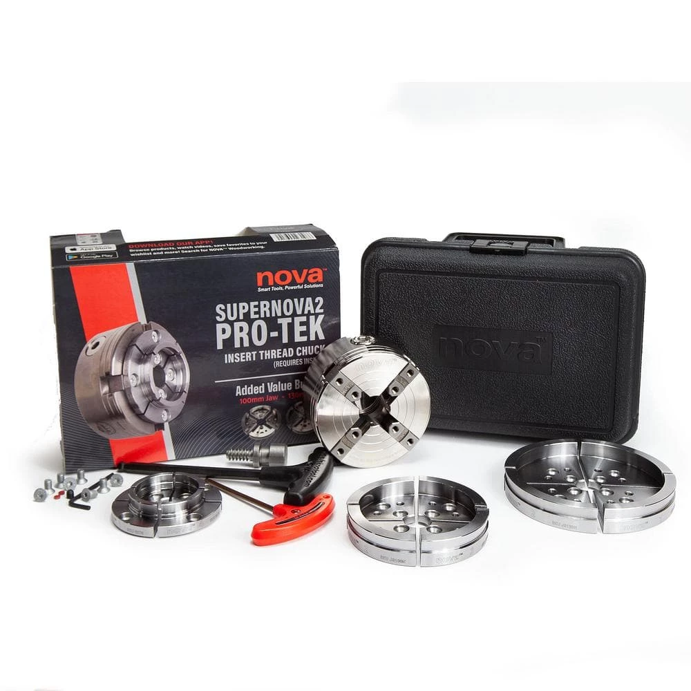 23108 SUPERNOVA2 Insert Type Wood Turning Chuck Bundle Set with Travel Case 3 23108 SUPERNOVA2 Insert Type Wood Turning Chuck Bundle Set with Travel Case