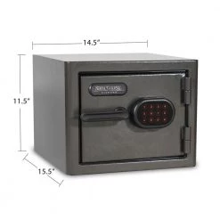 Diamond Small Fireproof/Waterproof Home & Office Digital Lock Safe by SANCTUARY -Toolocity Shop sanctuary home safes sa dia1 dp 1f 1000