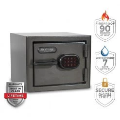Diamond Small Fireproof/Waterproof Home & Office Digital Lock Safe by SANCTUARY -Toolocity Shop sanctuary home safes sa dia1 dp c3 1000