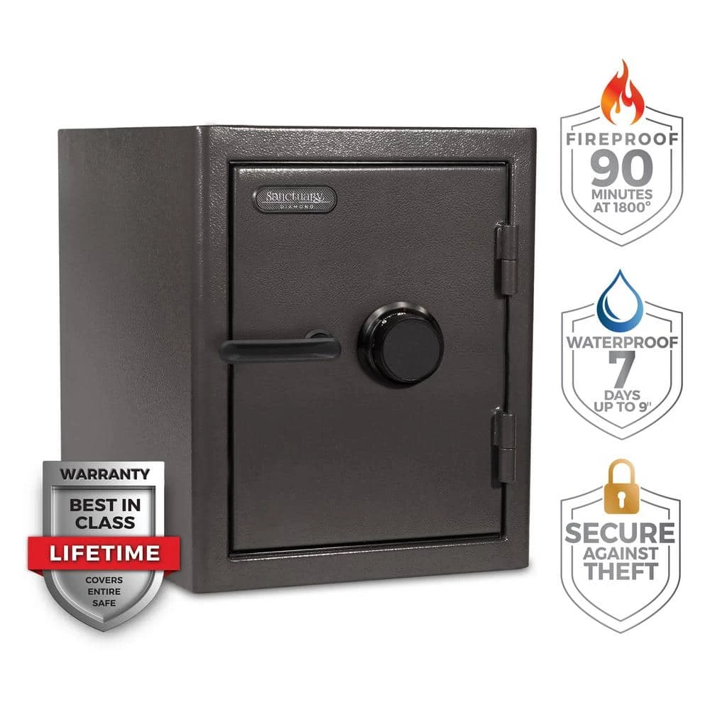 Diamond Large Fireproof/Waterproof Home and Office Combination Lock Safe by SANCTUARY 5 Diamond Large Fireproof/Waterproof Home and Office Combination Lock Safe by SANCTUARY - Image 3