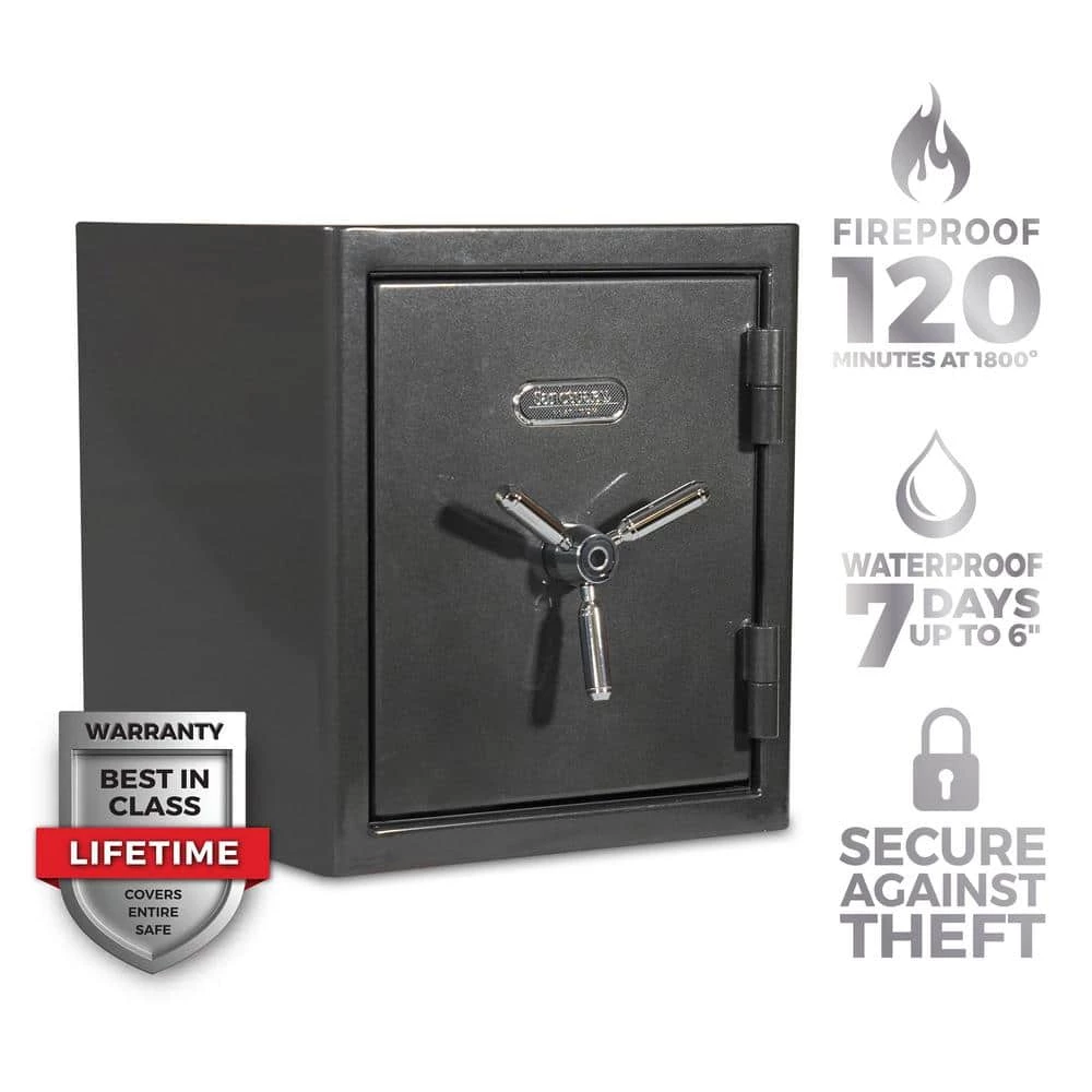 Platinum Medium Fireproof/Waterproof Home and Office Biometric Safe by SANCTUARY 5 Platinum Medium Fireproof/Waterproof Home and Office Biometric Safe by SANCTUARY - Image 3
