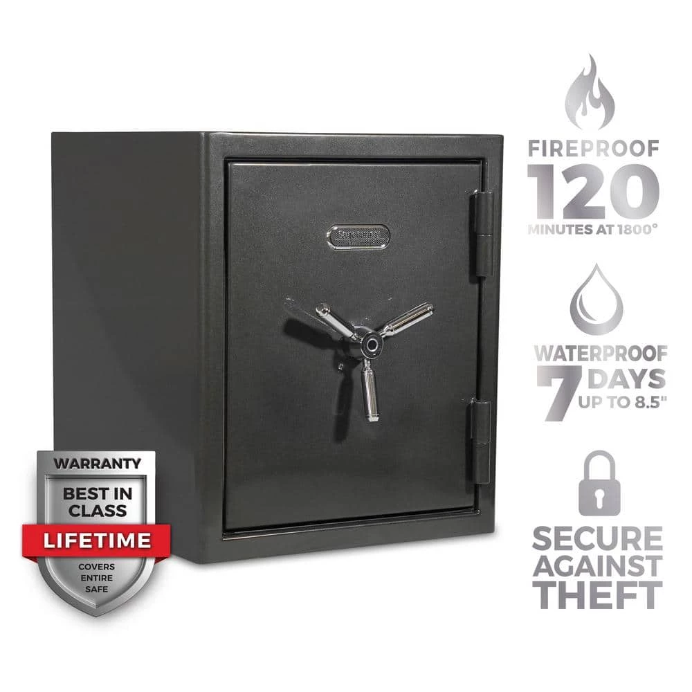 Platinum Large Fireproof/Waterproof Home and Office Biometric Safe by SANCTUARY 5 Platinum Large Fireproof/Waterproof Home and Office Biometric Safe by SANCTUARY - Image 3