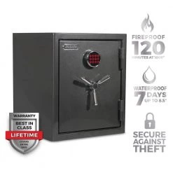 Platinum Large Fireproof/Waterproof Home and Office Digital Lock Safe by SANCTUARY 13 Platinum Large Fireproof/Waterproof Home and Office Digital Lock Safe by SANCTUARY -Toolocity Shop sanctuary home safes sa plat3 dp c3 1000