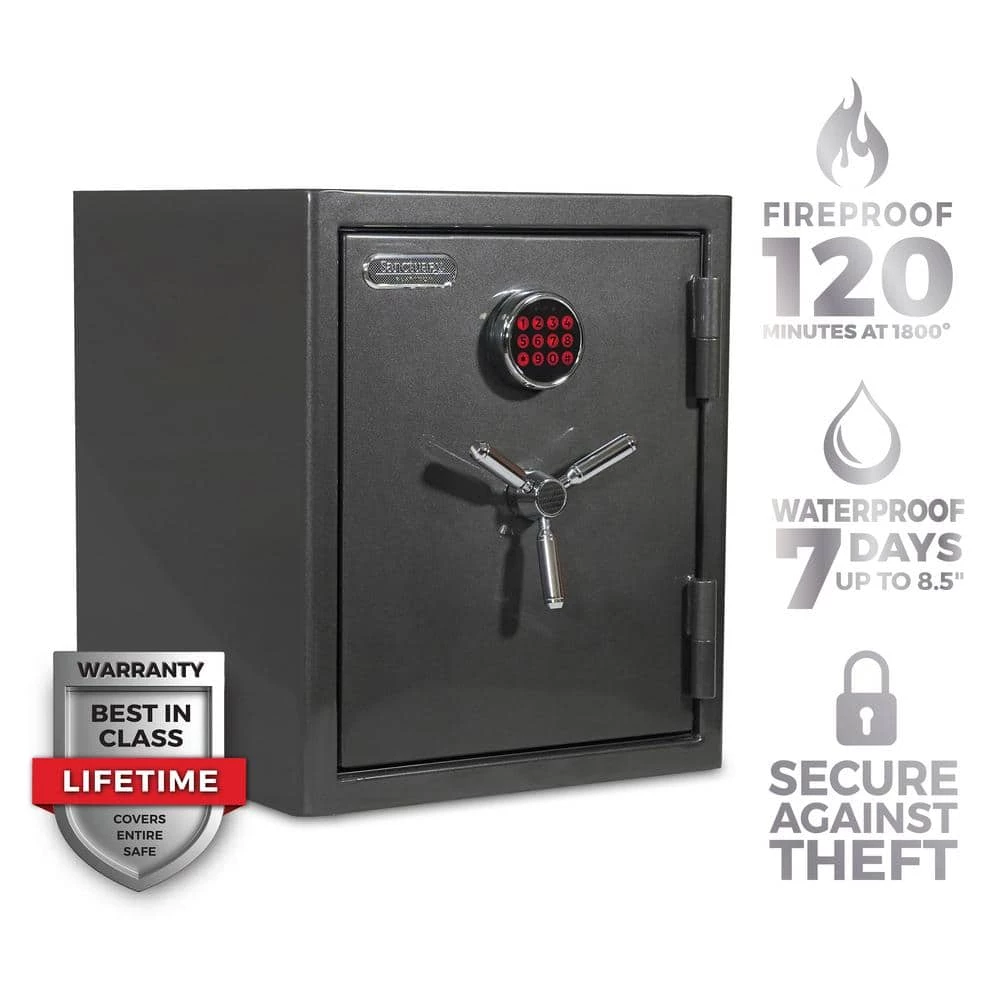 Platinum Large Fireproof/Waterproof Home and Office Digital Lock Safe by SANCTUARY 5 Platinum Large Fireproof/Waterproof Home and Office Digital Lock Safe by SANCTUARY - Image 3