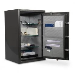 Platinum Extra Large Fireproof/Waterproof Home and Office Biometric Safe by SANCTUARY 15 Platinum Extra Large Fireproof/Waterproof Home and Office Biometric Safe by SANCTUARY -Toolocity Shop sanctuary home safes sa plat4 bio dp 1f 1000
