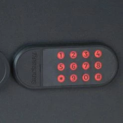 Home and Office Security Series Front Open Personal Vault with 2-Shelves and Illuminated E-Lock by SANCTUARY -Toolocity Shop sanctuary home safes sa pv3l 1f 1000