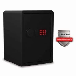 Home and Office Security Series Front Open Personal Vault with 2-Shelves and Illuminated E-Lock by SANCTUARY