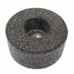 4 in. Silicon Carbide Green Grinding Stones 5/8-11 Thread for Granite, Marble and Quartz 24 Grit Box of 10 by Toolocity -Toolocity Shop toolocity grinding wheels cut off wheels gsb24g10 4f 1000