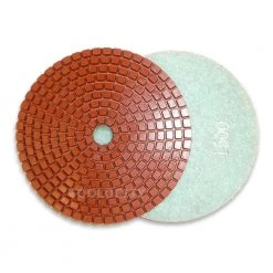 5 in. JHX Metal Bond Diamond Polishing Pad 7-Piece Set for Polishing Granite / Concrete by Toolocity -Toolocity Shop toolocity polishing pads jhxr0202set5 76 1000