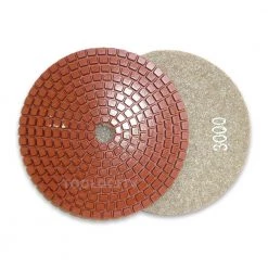 4 in. JHX Metal Bond Diamond Polishing Pad Set of 7 with 4 in. Back Holder Semi-Rigid for Polishing Granite/Concrete by Toolocity -Toolocity Shop toolocity polishing pads jhxr224set7 1 66 1000