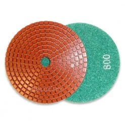 4 in. JHX Metal Bond Diamond Polishing Pad Set of 7 with 4 in. Back Holder Semi-Rigid for Polishing Granite/Concrete by Toolocity -Toolocity Shop toolocity polishing pads jhxr224set7 1 fa 1000