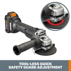 Power Share 20-Volt Cordless 4-1/2 in. Angle Grinder with Brushless Motor (Tool-Only) by Worx -Toolocity Shop worx angle grinders wx812l 9 4f 1000