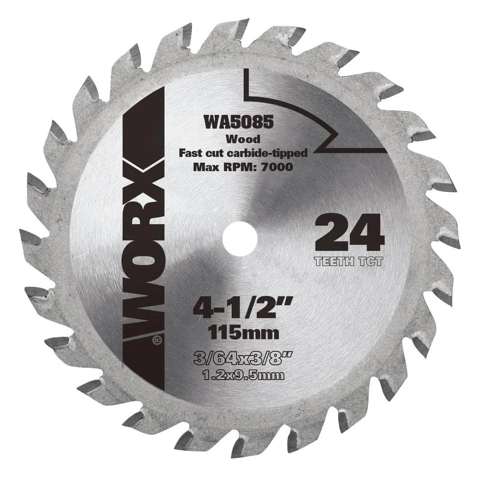 4-1/2 in. 24T Compact Circular Saw Blade by Worx 3 4-1/2 in. 24T Compact Circular Saw Blade by Worx