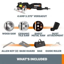 Versacut 3-3/8 in. Corded Compact Circular Saw by Worx -Toolocity Shop worx circular saws wx420l fa 1000