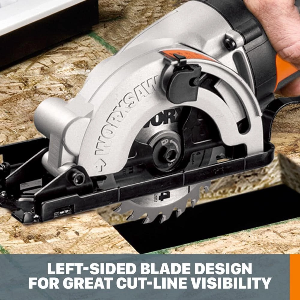 POWER SHARE 20-Volt Worxsaw 3-3/8 in. Compact Circular Saw 10 POWER SHARE 20-Volt Worxsaw 3-3/8 in. Compact Circular Saw - Image 8