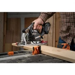 POWER SHARE 20-Volt 6-1/2 in. Circular Saw (Tool Only) by Worx -Toolocity Shop worx circular saws wx530l 9 4f 1000