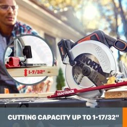 POWER SHARE 20-Volt 6-1/2 in. Circular Saw ExacTrack by Worx -Toolocity Shop worx circular saws wx530l fa 1000