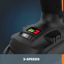 POWER SHARE 20-Volt Cordless and Brushless Multi-Speed 1/4 in. Hex Impact Driver with Quick Change Chuck by Worx -Toolocity Shop worx impact drivers wx261l 4f 1000