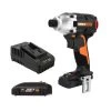 POWER SHARE 20-Volt Cordless and Brushless Multi-Speed 1/4 in. Hex Impact Driver with Quick Change Chuck by Worx -Toolocity Shop worx impact drivers wx261l 64 1000