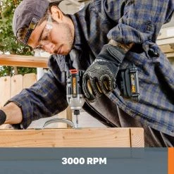 POWER SHARE 20-Volt Cordless and Brushless Multi-Speed 1/4 in. Hex Impact Driver with Quick Change Chuck by Worx -Toolocity Shop worx impact drivers wx261l 76 1000
