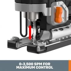 Nitro PowerShare 20-Volt Jig Saw with Brushless Motor and Carry Case (Battery and Charger Included) by Worx -Toolocity Shop worx jigsaws wx542l 44 1000