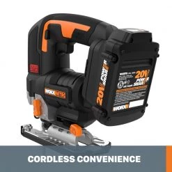Nitro PowerShare 20-Volt Jig Saw with Brushless Motor and Carry Case (Battery and Charger Included) by Worx -Toolocity Shop worx jigsaws wx542l 4f 1000