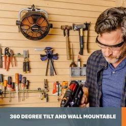 Nitro Power Share 20-Volt 9 in. Cordless Portable Work Fan with 360-Degree Head (Tool-Only) by Worx -Toolocity Shop worx jobsite fans wx095l 9 44 1000