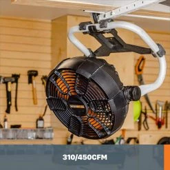 Nitro Power Share 20-Volt 9 in. Cordless Portable Work Fan with 360-Degree Head (Tool-Only) by Worx -Toolocity Shop worx jobsite fans wx095l 9 4f 1000