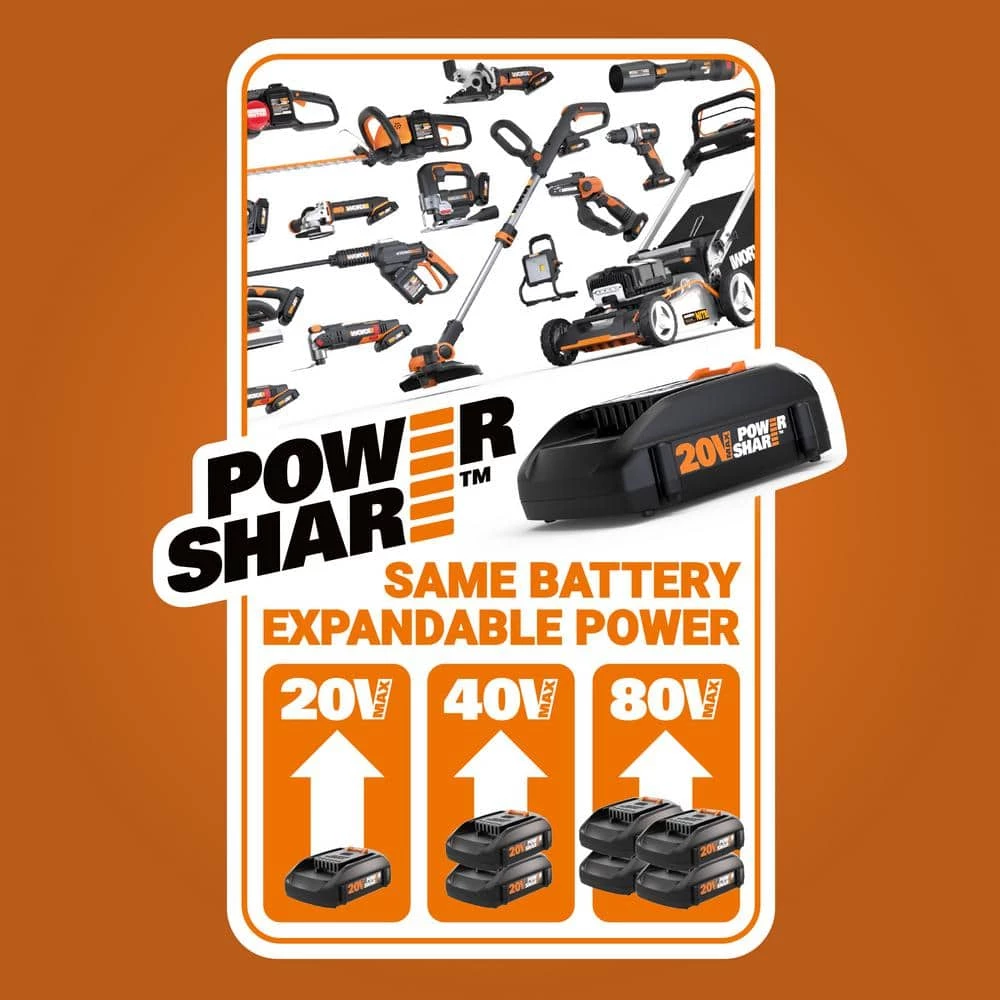 PowerShare 20-Volt 3 in. Mini Cutter with 4 Discs (Battery and Charger Included) by Worx 10 PowerShare 20-Volt 3 in. Mini Cutter with 4 Discs (Battery and Charger Included) by Worx - Image 8