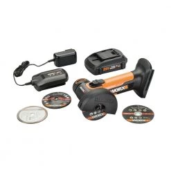 PowerShare 20-Volt 3 in. Mini Cutter with 4 Discs (Battery and Charger Included) by Worx 12 PowerShare 20-Volt 3 in. Mini Cutter with 4 Discs (Battery and Charger Included) by Worx -Toolocity Shop worx power cutting tools wx801l c3 1000