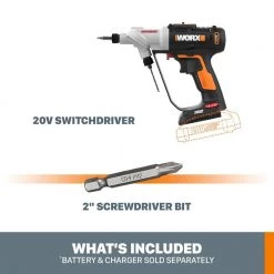 POWER SHARE 20-Volt Lithium-Ion Switchdriver (Bare Tool Only) by Worx -Toolocity Shop worx power drills wx176l 9 44 1000