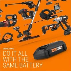 POWER SHARE 20-Volt Cordless 2-Tool Combo Kit w/Drill/Driver and Circular Worxsaw (2 Batteries and Charger Included) -Toolocity Shop worx power tool combo kits wx945l 4f 1000