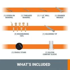 MakerX 20-Volt Cordless Rotary Tool Kit with Wood and Metal Crafter and 54 Accessories (Battery and Charger Included) by Worx -Toolocity Shop worx power tool combo kits wx988l 1d 1000