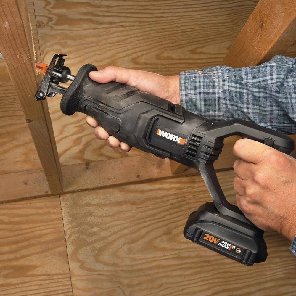 POWER SHARE 20-Volt Cordless Reciprocating Saw (Tool-Only) by Worx 7 POWER SHARE 20-Volt Cordless Reciprocating Saw (Tool-Only) by Worx - Image 5