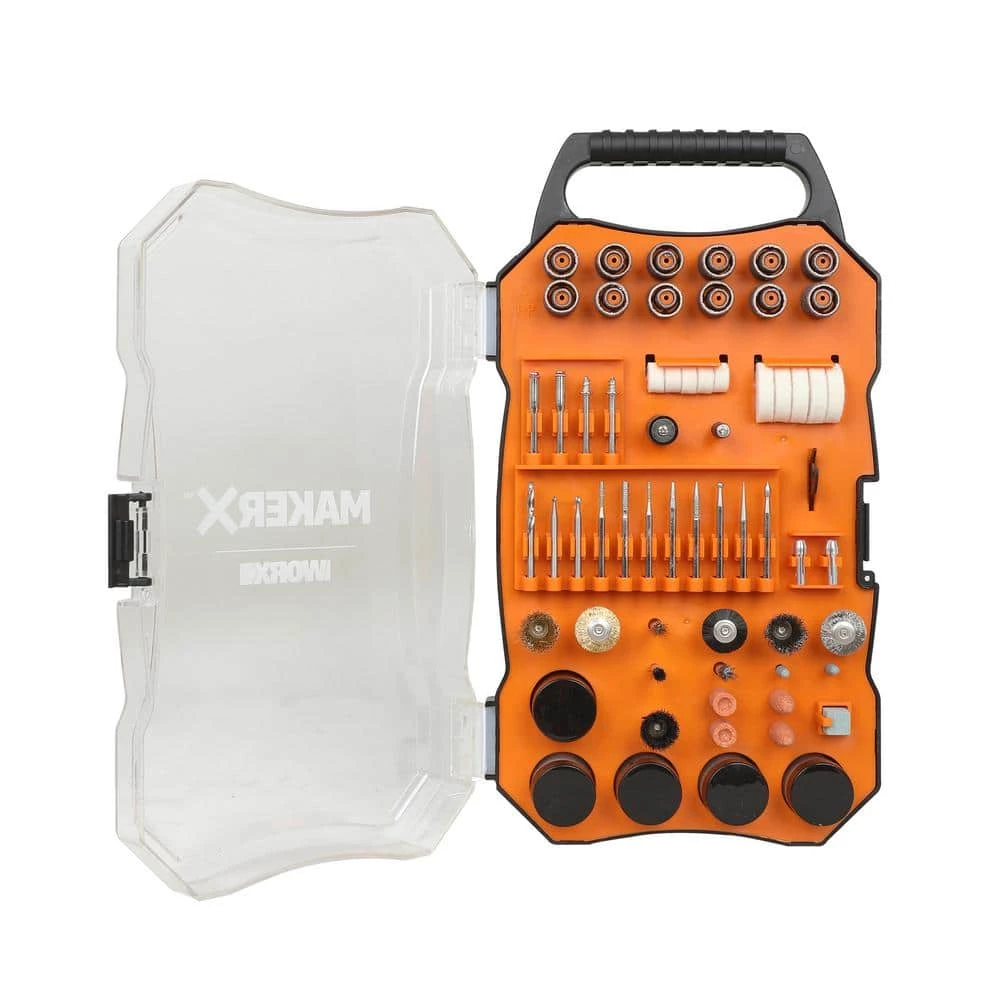 MakerX Rotary Tool Accessory Kit for All Standard Rotary Tools (201-Piece) by Worx 4 MakerX Rotary Tool Accessory Kit for All Standard Rotary Tools (201-Piece) by Worx - Image 2