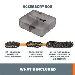 MakerX Angle Grinder Accessory Kit (16-Piece) by Worx -Toolocity Shop worx rotary tool accessory kits wa7212 44 1000