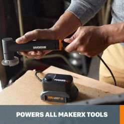 MakerX 20-Volt Power Hub Adapter by Worx 15 MakerX 20-Volt Power Hub Adapter by Worx -Toolocity Shop worx rotary tool attachments wa7150 44 1000