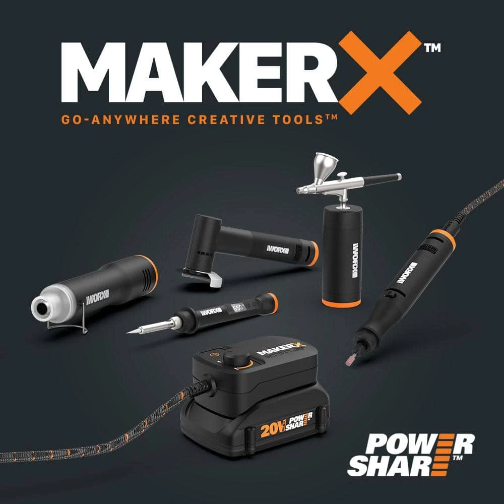 MakerX 20-Volt Air Brush Rotary Tool Attachment (Tool Only) by Worx 8 MakerX 20-Volt Air Brush Rotary Tool Attachment (Tool Only) by Worx - Image 6