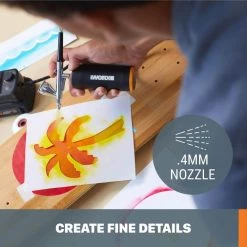 MakerX 20-Volt Air Brush Rotary Tool Attachment (Tool Only) by Worx 23 MakerX 20-Volt Air Brush Rotary Tool Attachment (Tool Only) by Worx -Toolocity Shop worx rotary tool attachments wx742l 9 fa 1000