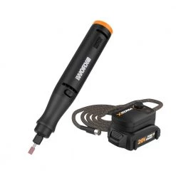 MakerX 20-Volt Rotary Tool Kit with 42 Accessories and Case (Battery and Charger Included) by Worx