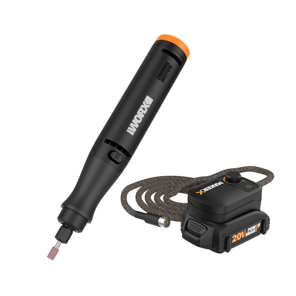 MakerX 20-Volt Rotary Tool Kit with 42 Accessories and Case (Battery and Charger Included) by Worx 3 MakerX 20-Volt Rotary Tool Kit with 42 Accessories and Case (Battery and Charger Included) by Worx