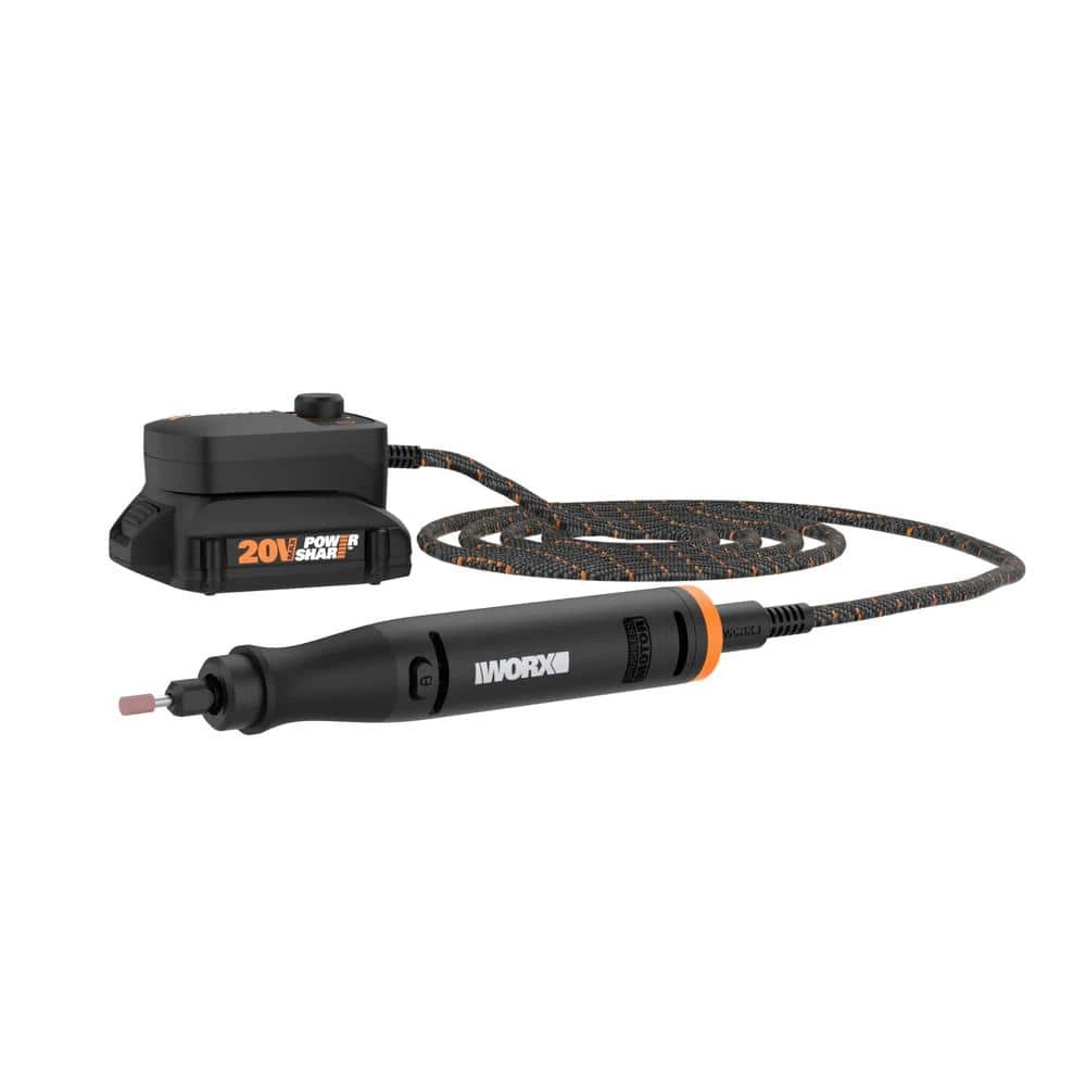 MakerX 20-Volt Rotary Tool Kit with 42 Accessories and Case (Battery and Charger Included) by Worx 7 MakerX 20-Volt Rotary Tool Kit with 42 Accessories and Case (Battery and Charger Included) by Worx - Image 5